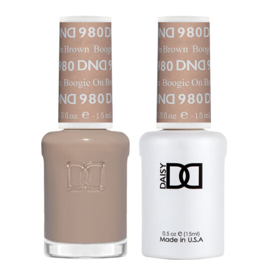DND980 - Matching Gel & Nail Polish - Boogie on Brown