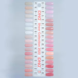 DND Duo Gel Polish - Swatch #13 - Sheer Collection - Set of 36 Colors
