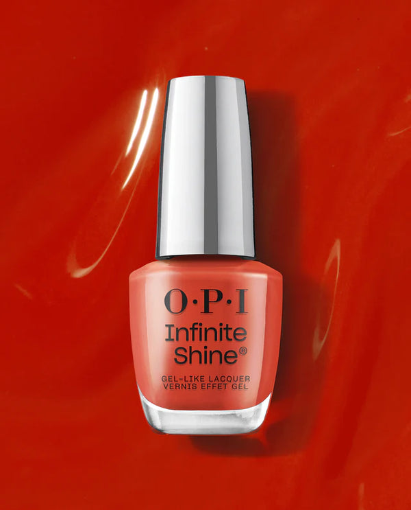 OPI Infinite Shine - Knock 'Em Red