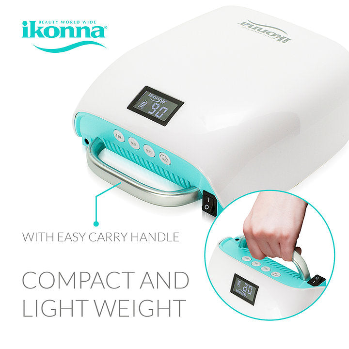 IKONNA RECHARGEABLE & PORTABLE UV/LED LAMP 48W - WHITE
