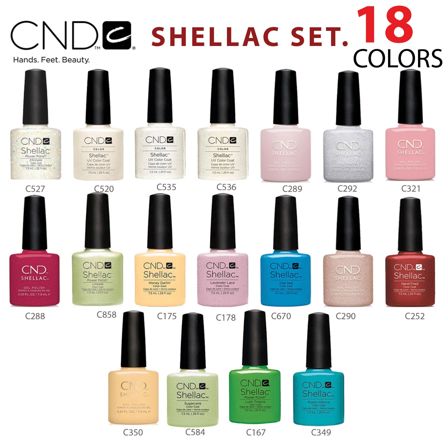 CND Shellac Set of 18 Colors