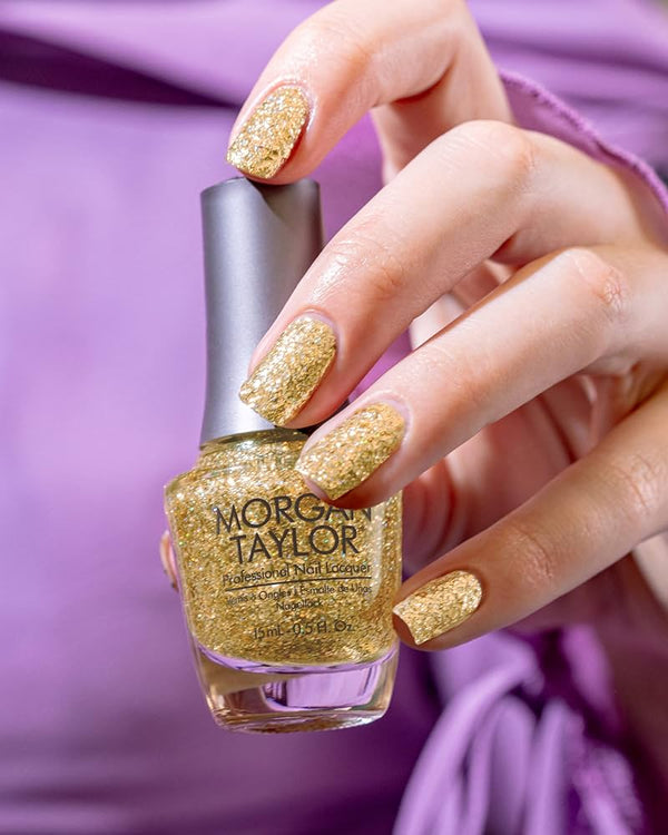 MORGAN TAYLOR® NAIL LACQUER - 3110947 - ALL THAT GLITTERS IS GOLD