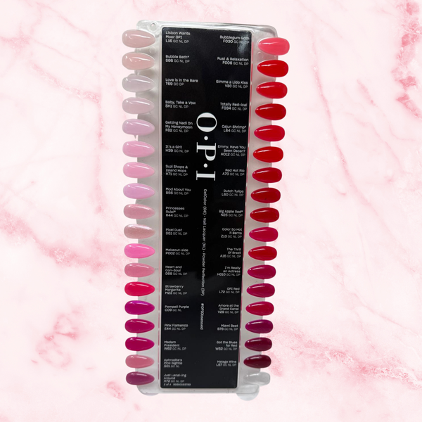 OPI Nail Lacquer Set #02 - FREE Display Color Chart #02