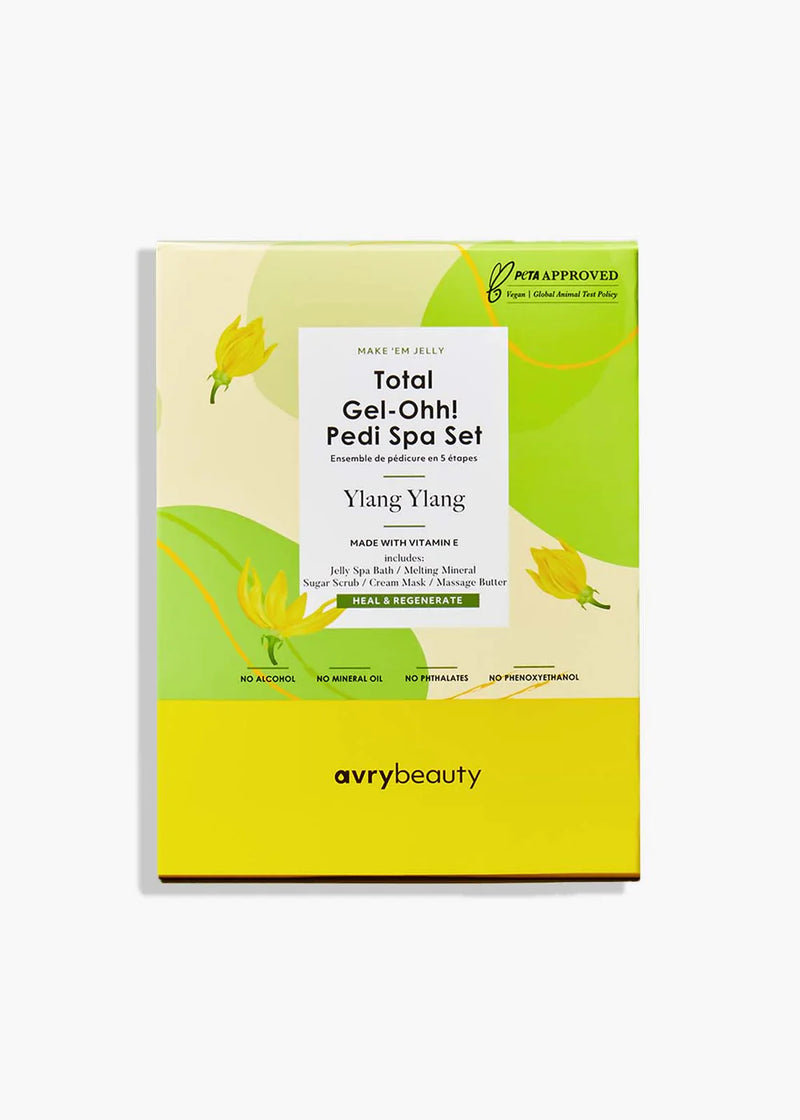 AVRY Total Gel-Ohh Jelly  5 Step Pedi Spa Set - Ylang Ylang