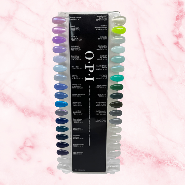 OPI Nail Lacquer Set #04 - FREE Display Color Chart #04