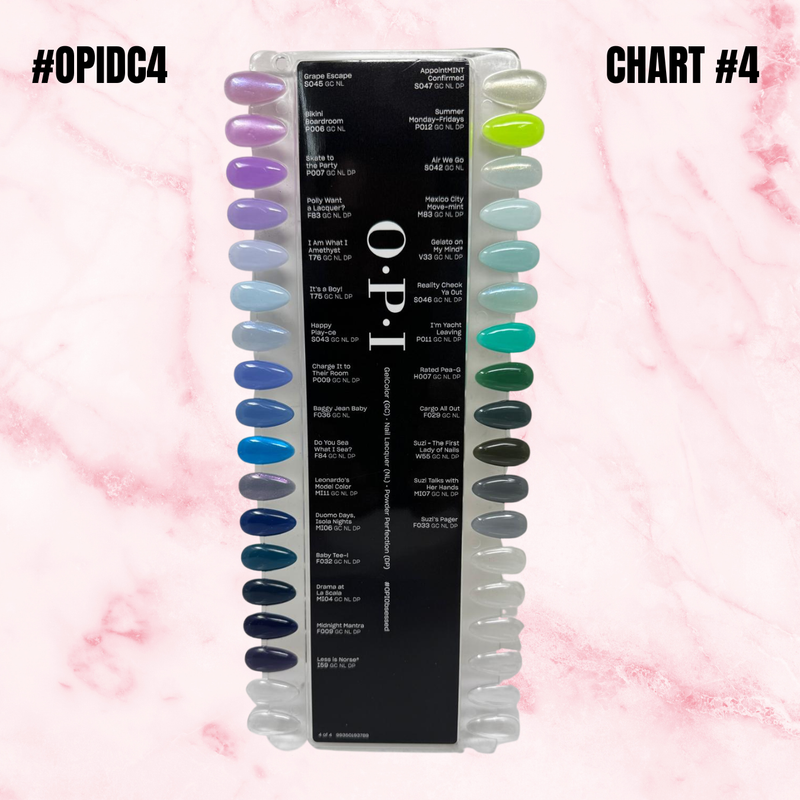 OPI Display Color Chart #4