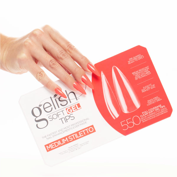 HARMONY GELISH Soft Gel Tips - Medium Stiletto