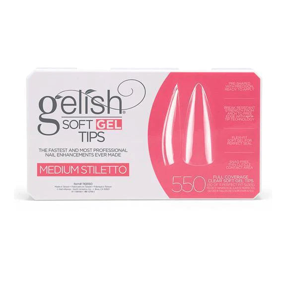 HARMONY GELISH Soft Gel Tips - Medium Stiletto