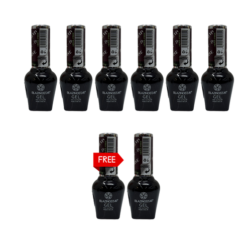 6 BLAZINGSTAR Top Coats BRILLIANT 15ML FREE 2 BLAZINGSTAR Top Coats BRILLIANT 15ML (DEAL48))