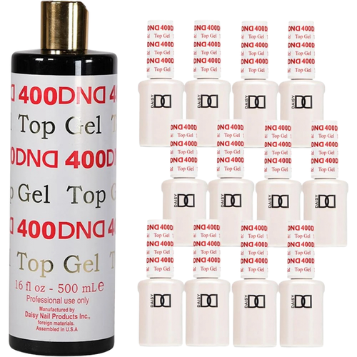 DND 400 TOP COAT REFILL 16OZ & 12 BOTTLES 0.5 OZ (DEAL28)