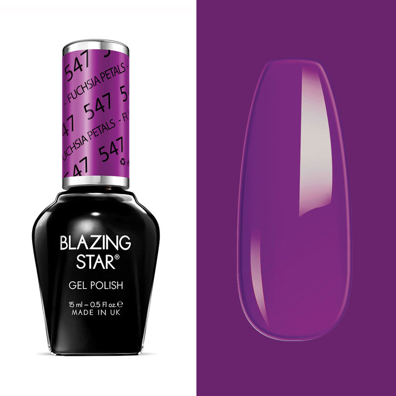 BLAZING STAR Gel Polish - Fucshia Petals - BSG547