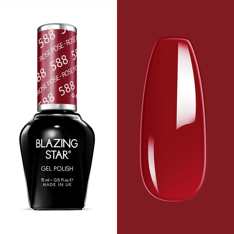 BLAZING STAR Gel Polish - Rose Pose - BSG588