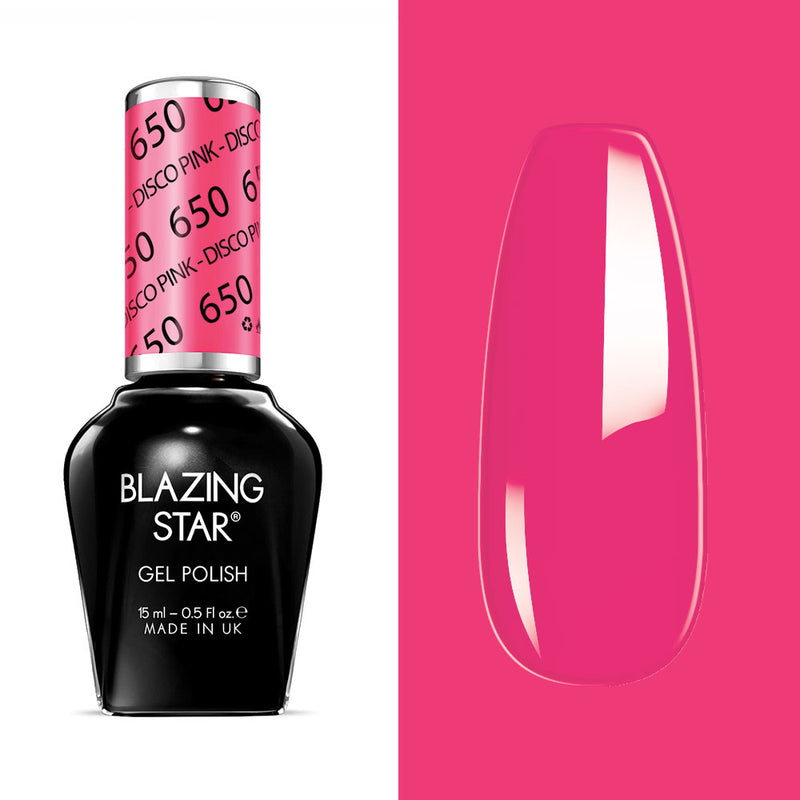 BLAZING STAR Gel Polish - Disco Pink - BSG650