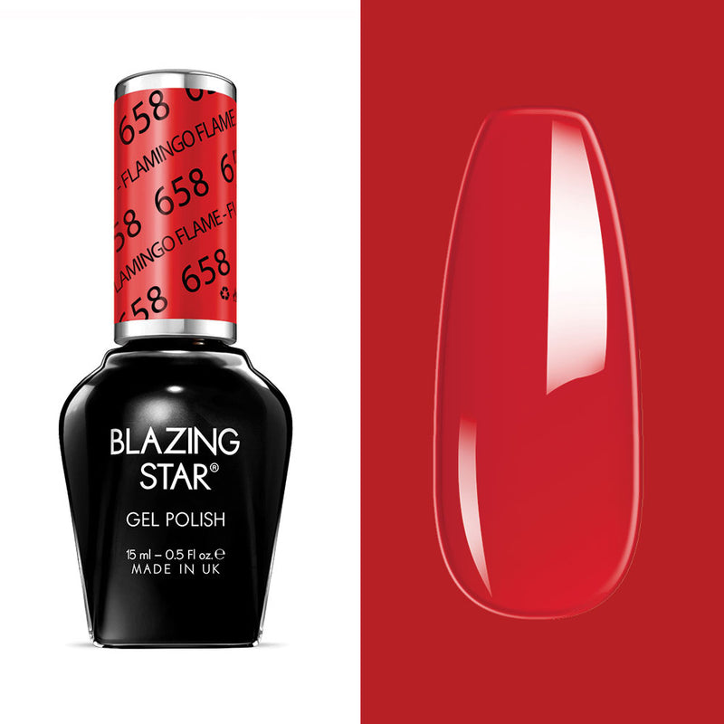 BLAZING STAR Gel Polish - Flamingo Flame - BSG658