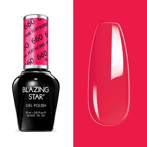 BLAZING STAR Gel Polish - Pink Puffworks - BSG660