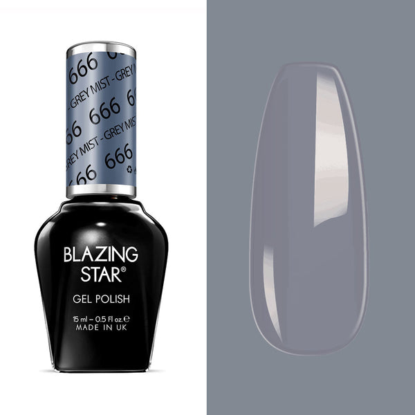 BLAZING STAR Gel Polish - Grey Mist - BSG666