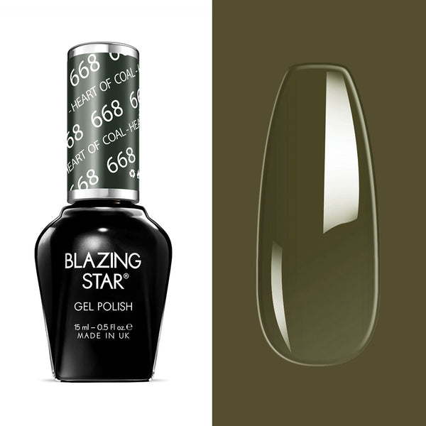 BLAZING STAR Gel Polish - Heart Of Coal - BSG668