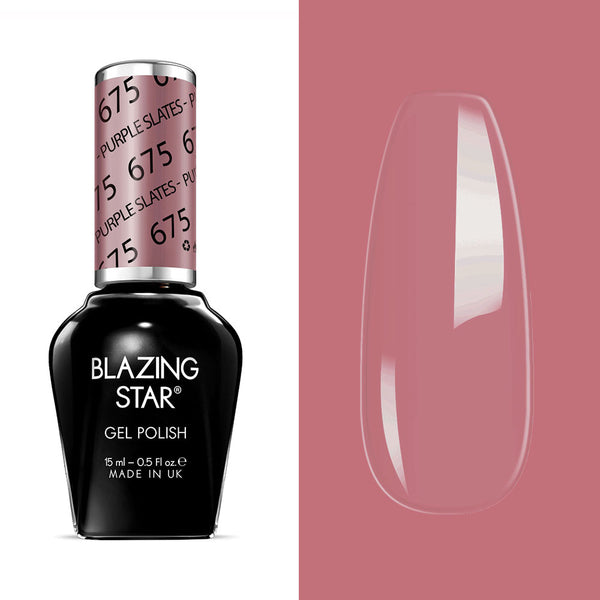 BLAZING STAR Gel Polish - Purple Slates - BSG675