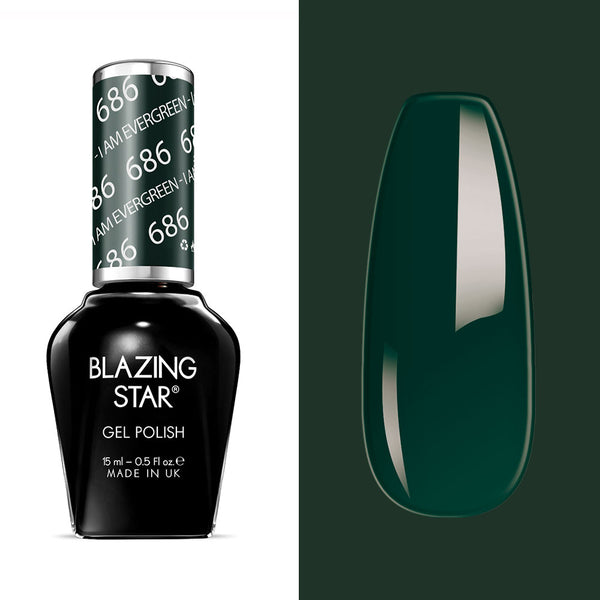 BLAZING STAR Gel Polish - I Am Evergreen - BSG686