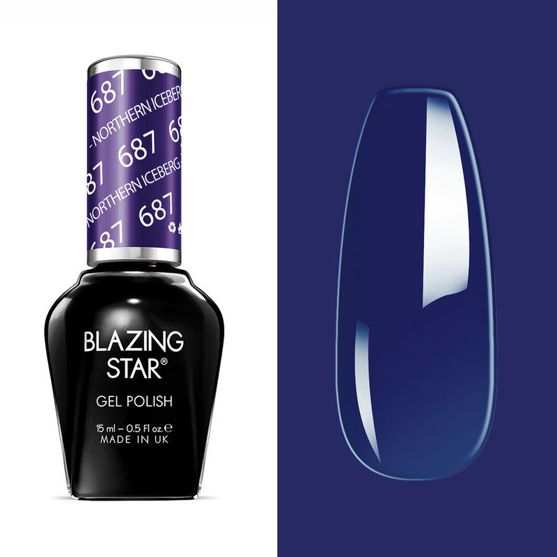 BLAZING STAR Gel Polish - Northern Iceberg - BSG687