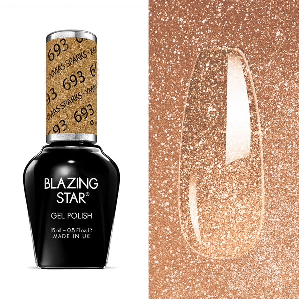 BLAZING STAR Gel Polish - Xmas Sparks - BSG693