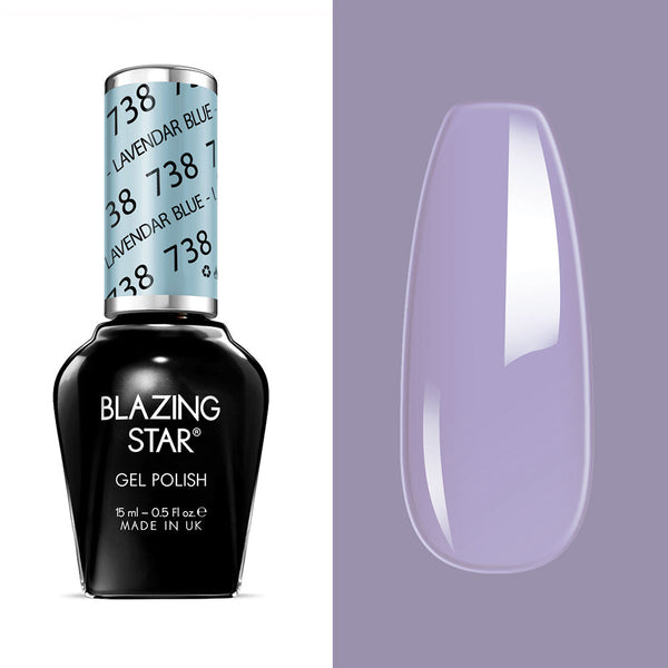 BLAZING STAR Gel Polish - Lavender Blue - BSG738