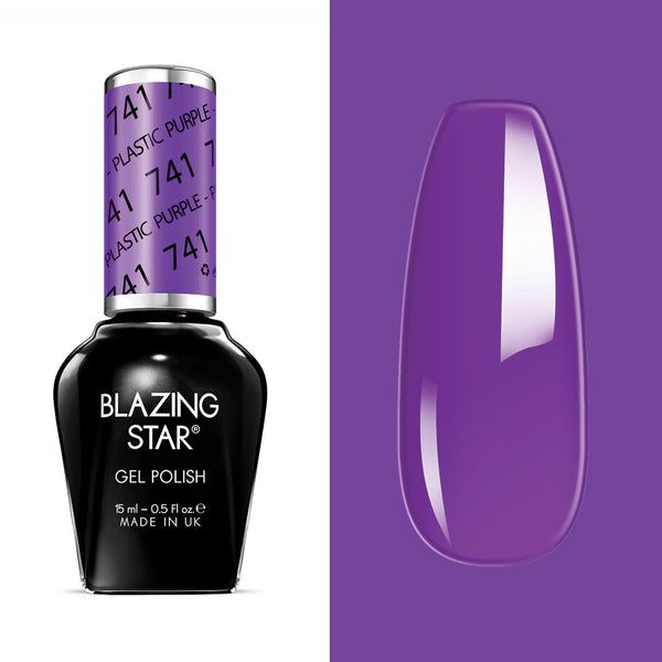 BLAZING STAR Gel Polish - Plastic Purple - BSG741