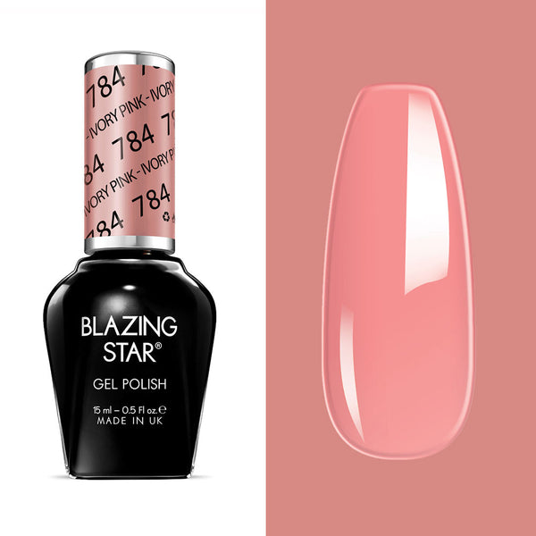 BLAZING STAR Gel Polish - Ivory Pink - BSG784