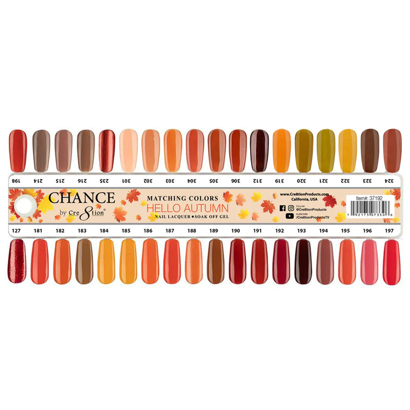 Chance Gel & Nail Lacquer - Autumn Collection - Set of 36 Colors