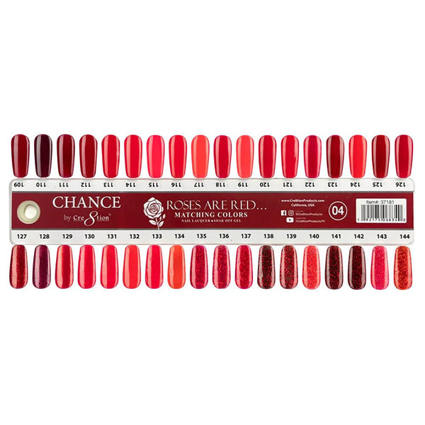 Chance Gel & Nail Lacquer - Roses are Red Collection - Set of 36 Colors