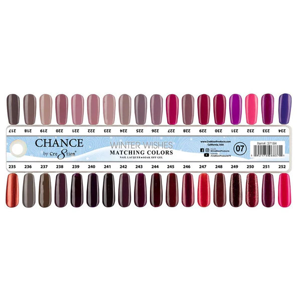 Chance Gel & Nail Lacquer - Winter Wishes Collection - Set of 36 Colors