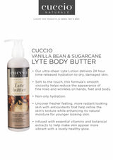 Cuccio Naturale Lyte Ultra Sheer Butter Vanilla Bean & Sugar - 8 oz / 237 mL