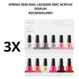SPRING 2026 NAIL LACQUER 36PC ACRYLIC DISPLAY