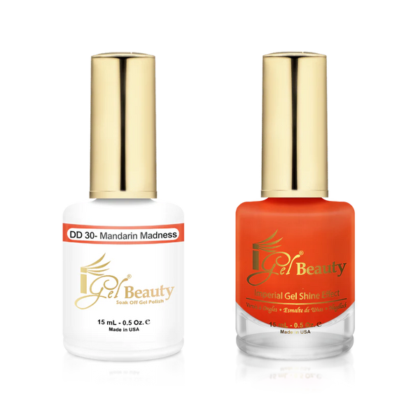 IG030 - IGEL DUO GEL & POLISH 0.5oz - MANDARIN MADNESS