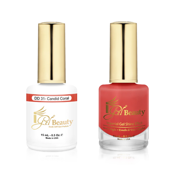 IG031 - IGEL DUO GEL & POLISH 0.5oz - CANDID CORAL