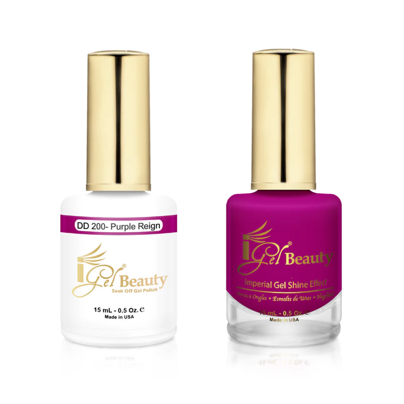 IG200 - IGEL DUO GEL & POLISH 0.5oz - PURPLE REIGN
