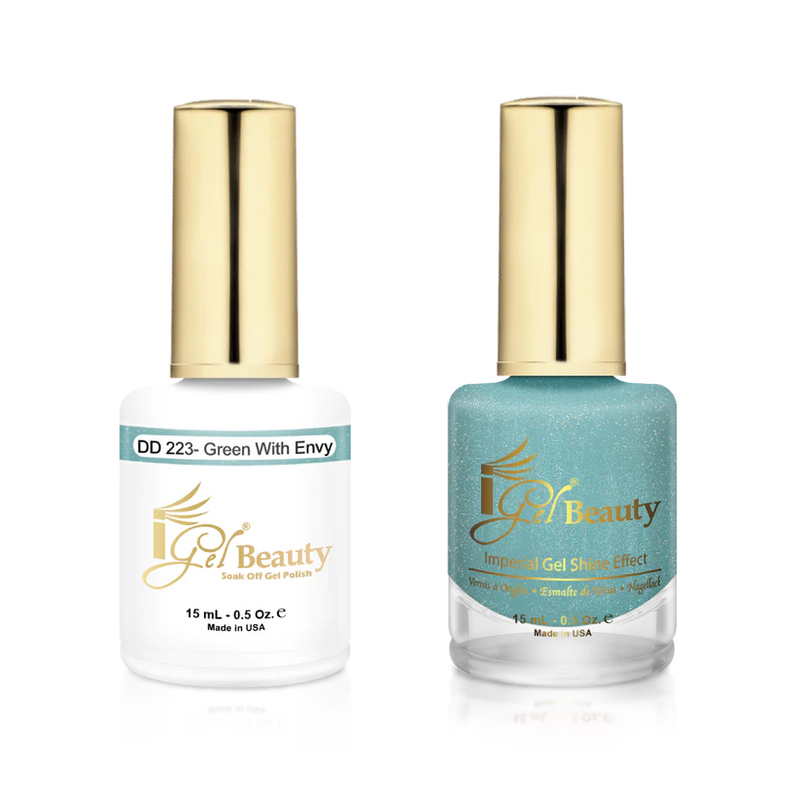 IG223 - IGEL DUO GEL & POLISH 0.5oz - GREEN WITH ENVY