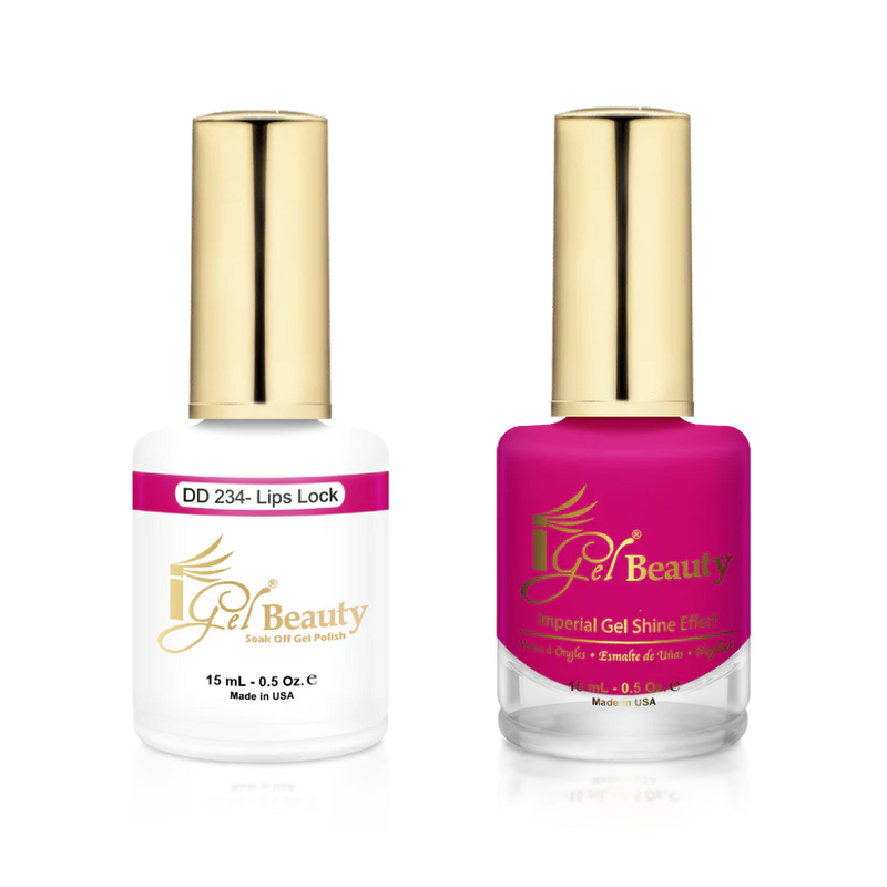 IG234 - IGEL DUO GEL & POLISH 0.5oz - LIPS LOCK