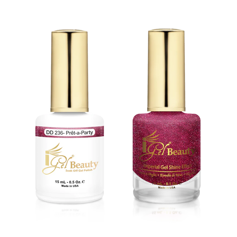 IG236 - IGEL DUO GEL & POLISH 0.5oz - PRET-A-PARTY