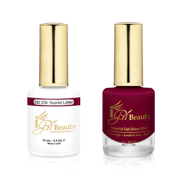 IG238 - IGEL DUO GEL & POLISH 0.5oz - SCARLET LETTER