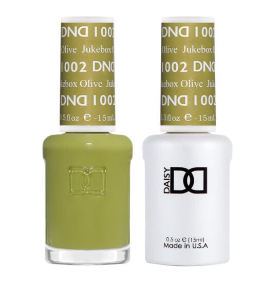 DND1002 -  Matching Gel & Nail Polish - Jukebox Olive Success