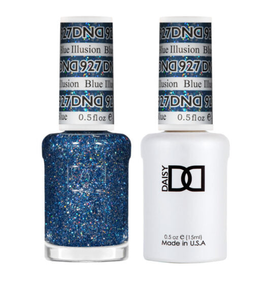 DND927 - Matching Gel & Nail Polish - Blue Illusion