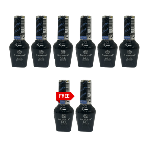 6 BLAZINGSTAR Base Coats DURABASE 15ML FREE 2 BLAZINGSTAR Base Coats DURABASE 15ML (DEAL49))