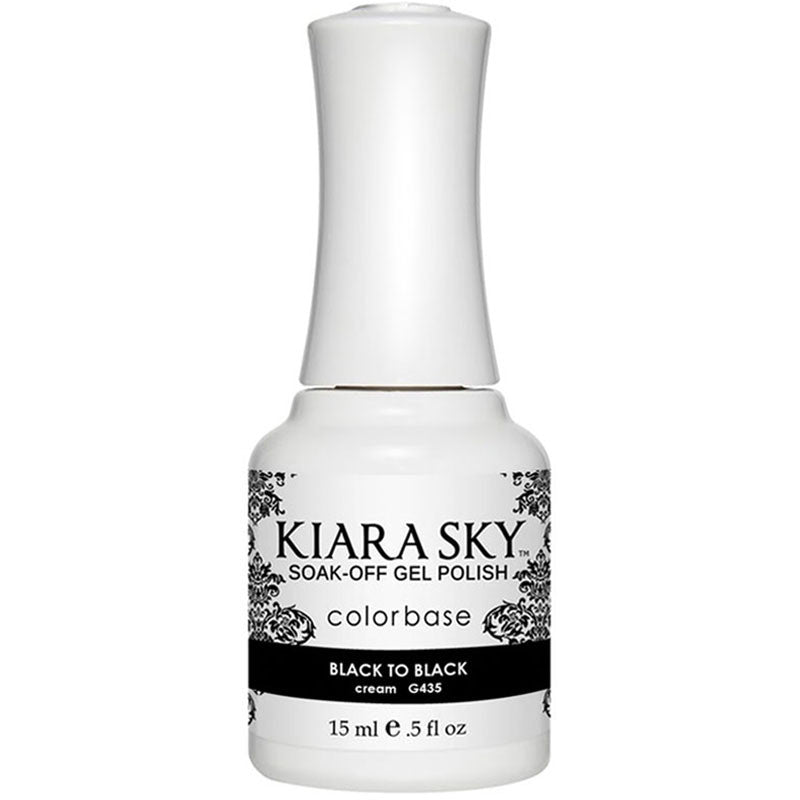 KIARA SKY Gel Polish – G435 Black To Black