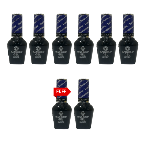 6 BLAZINGSTAR Top Coats Durashine 15ML FREE 2 BLAZINGSTAR Top Coats Durashine 15ML (DEAL45)