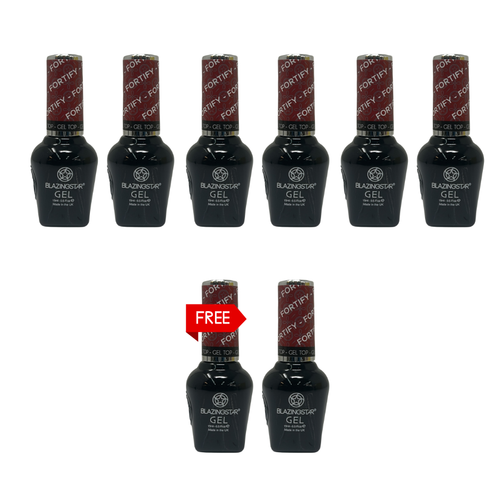 6 BLAZINGSTAR Top Coats FORTIFY 15ML FREE 2 BLAZINGSTAR Top Coats FORTIFY 15ML (DEAL46)