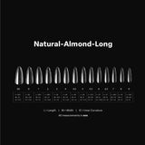 apres - Gel-X Tips - Natural Almond Long 2.0 Box of Tips 14 sizes