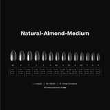 apres - Gel-X Tips - Natural Almond Medium 2.0 Box of Tips 14 sizes