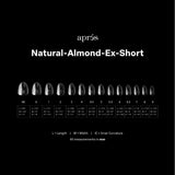apres - Gel-X Tips - Natural Almond Extra Short 2.0 Box of Tips 14 sizes