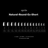 apres - Gel-X Tips - Natural Round Extra Short 2.0 Box of Tips 14 sizes
